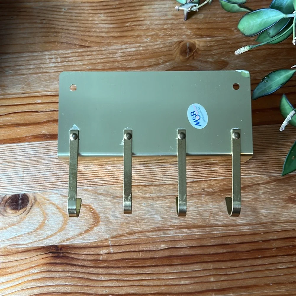 Vintage Mail Holder with Hooks